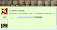 Desktop Screenshot of antiquariat-thieme.de